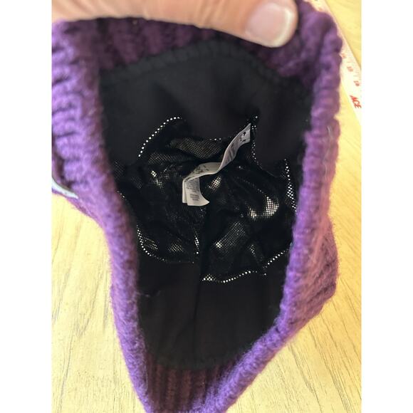 Columbia Omni Heat Hat Cap Mens Women’s Beanie OS Columbia Cable Knit Maroon - Picture 4 of 9